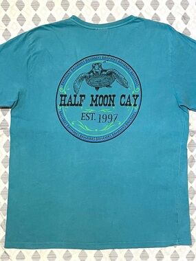 Half Moon Cay Bahamas Tee - Sea Turtle Graphic Est. 1997 U.S. Vintage - Size 2XL